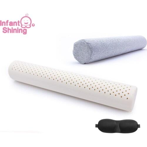 Cordial Shining Neck Pillow Pure Natural Latex Pillow Long Pillow 3 Colors Memory Foam Pillow Nursing Cushion Pillow Cervical