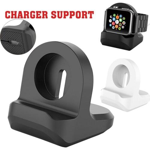 Portable Desktop Charger Station Silicone Dock Charging Stand Compact Dock Chargers Support For iWatch Serie 1/2/3/4/5 Accessory