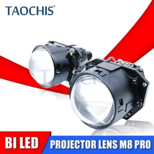 TAOCHIS 3.0 Inches Bi Led Projector Lens for Upgrade Car Headlights Motorcycle Automotive Lights M8 ProHD