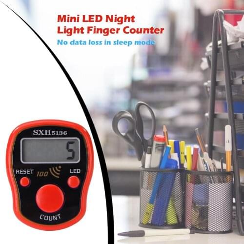 0-99999 LCD Display Finger Counter LED Luminous Electronic Tally Counter Analysis Instruments