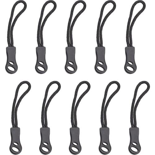 10 Pcs Outdoor Backpack Zippe Zipper r Jacket Jacket Extension Zipper Puller Tail Rope