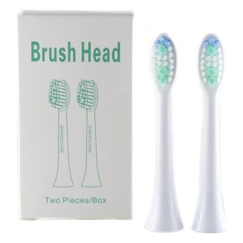 1120 2 pcs Toothbrushes Head for Sarmocare S100/200 Ultrasonic Sonic Electric Toothbrush with gift box