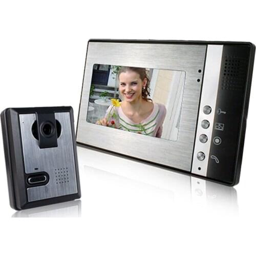 1V1 7 Inch TFT LCD Monitor Outdoor Night Vision Camera Video Door Phone