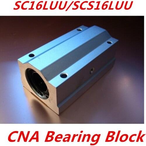 2 pcs of SC16LUU SCS16LUU 16mm Linear Ball Bearing Block CNC Router pillow linear guides