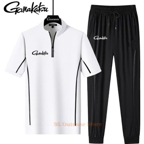 2021 Gamakatsu Fishing Clothing Autumn Summer Fishing Suit Cotton Outdoor Camping Hiking Sport Set Quality Clothes Fishing Suits
