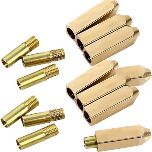 4Sets Metal Screw On Aglets Tips Shoe Laces DIY Repair Replacement Kit Gold