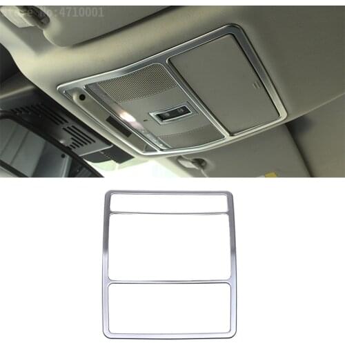 ABS Chrome Car Styling Front Sunroof Reading Light Frame Cover Trim For Land Rover Discovery Sport 2015 Interior Accessories