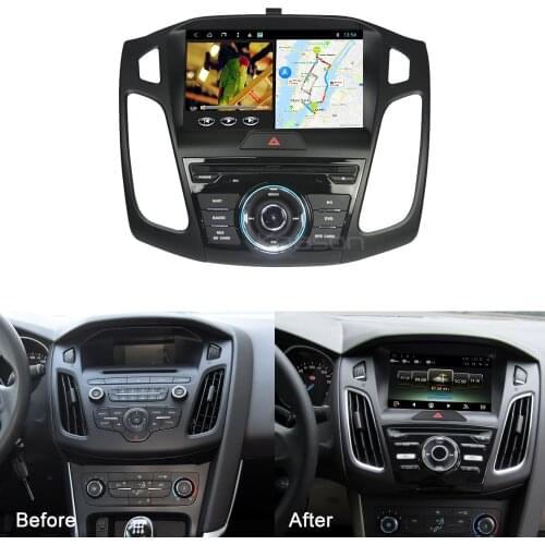 Koason Android Car Multimedia Player Stereo System For Ford focus 9inch GPS Navigation Wifi Bluetooth DVR RDS USB