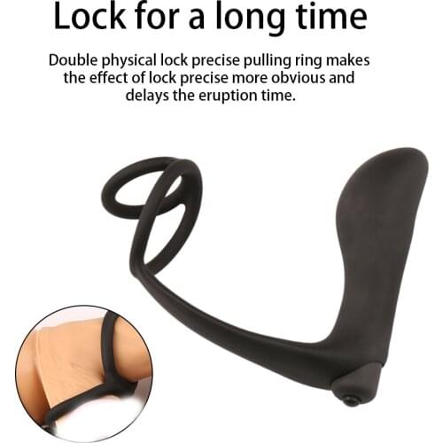 Wireless Remote Anal Dildo Vibrator Prostate Massager Butt Plug 10 Vibrating Delay Ring On Penis Masturbator Sex Toys For Men