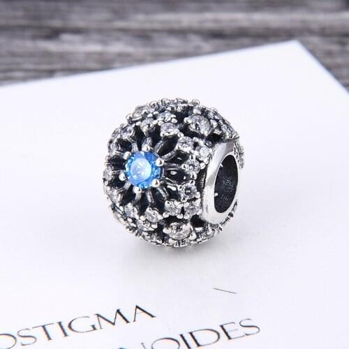 Hot S925 Silver Butterfly Large Hole Beads Heart Pendant Round Beads Suitable for Bracelet DIY Casual Matching Jewelry