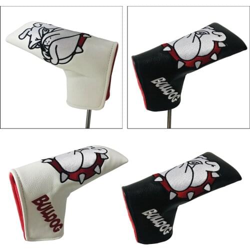 Lovely Dog Embroidered Blade Golf Putter Head Covers Golf Headcover Putter Blade Head Cover Waterproof Protective Sleeve