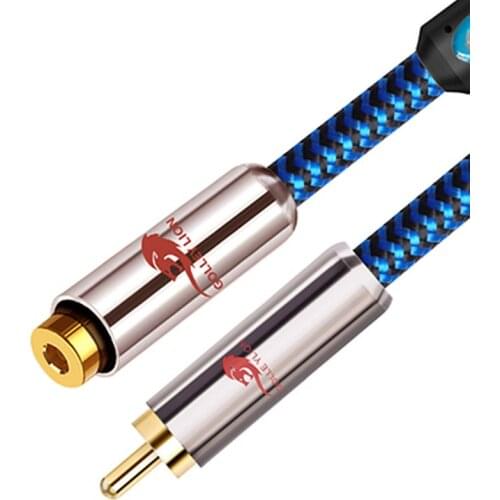 RCA Male to RCA Female Digital Coaxial Audio Cable for Subwoofer Amplifier Video AV Receiver DVD Speaker HDTV Extension Cords