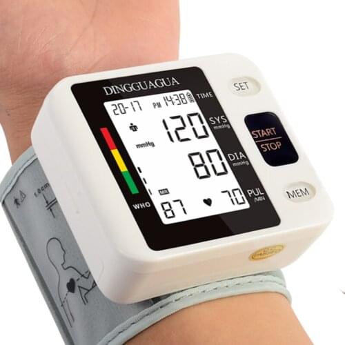 Digital Blood Pressure Monitor Electronic Fully Automatic Wrist Blood Pressure Monitoring Irregular Heart Beat Detection Meter