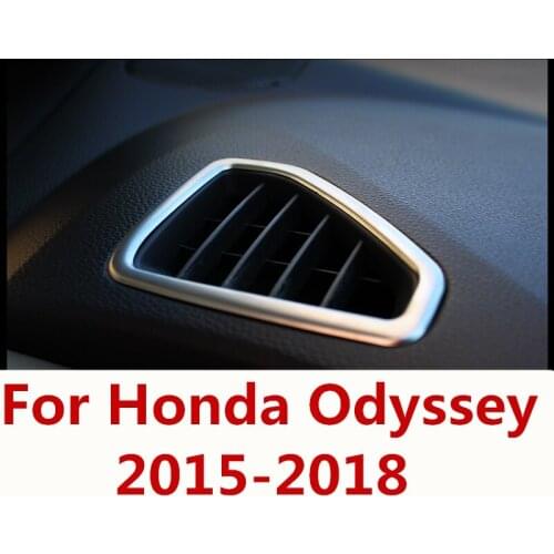 For Honda Odyssey 2015-2018 Car styling Car dashboard outlet box special modified ABS Chrome decorative frame Auto Accessories