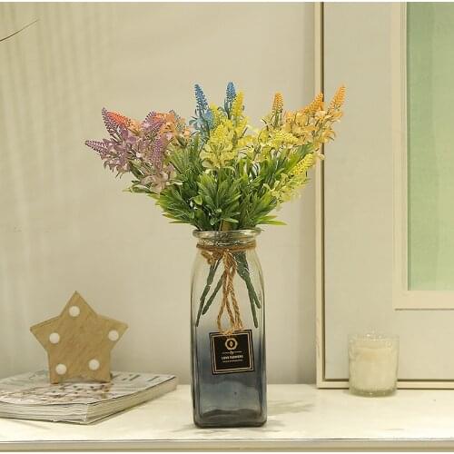 Home simulation vase flower decoration simulation plant Ins atomization old lavender indoor restaurant