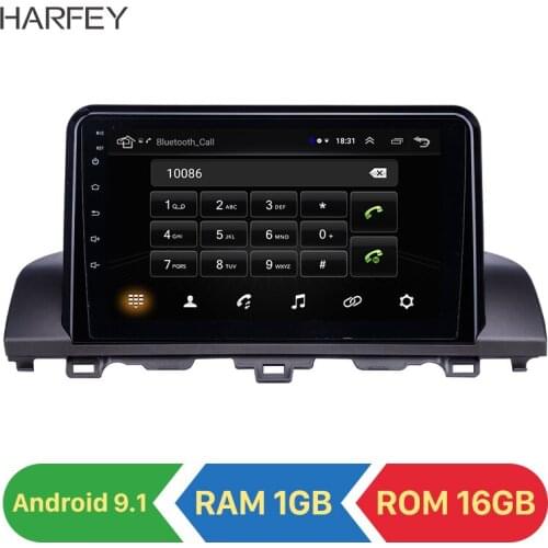 Harfey HD Touchscreen 9 inch Android 9.1 car GPS Radio for Honda Accord 10 2018-2019 with Bluetooth support Carplay TPMS DAB