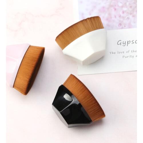 Foundation Brush BB Cream Magic Makeup Brushes Hexagon Rhombic Short Handle Loose Powder Flat Brush Kit Make up Tool Cosmetics