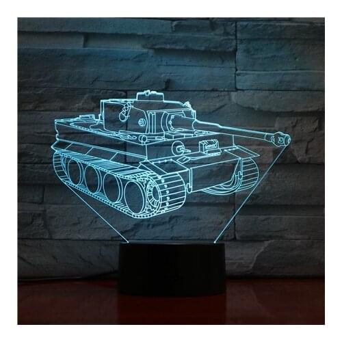 Room Decor 3D Nightlight USB Night Light LED Tank Model Desk Lamp Atmosphere Decoration APP Control Kids Holiday Birthday Gift