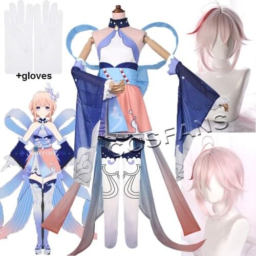 Game Genshin Impact Cosplay Costumes Kokomi Skirt Anime Project Halloween Women Pants Streamers Sock Accessories Set And wig