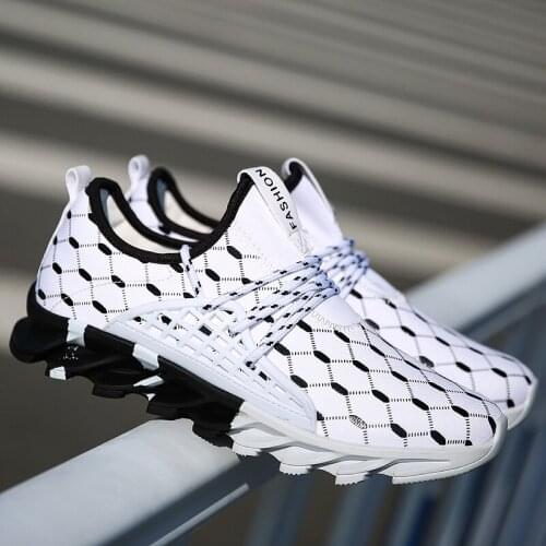 2021 New Blade Sneakers Men Light Running Shoes Men Fashion White Tennis Sport Shoes Mesh Breathable Walking Sneakers Big Size