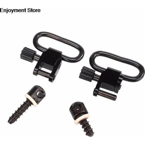 QD Sling Swivels Quick-unloading Shoulder Strap Ring Buckle Tactical Bracket Screws Airsoft Hunting Gun Buckle Set Black