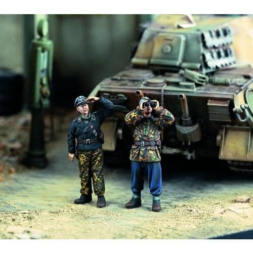 German Resin Soldiers of World War II Air Reconnaissance German Two-person Kit Model 1：35
