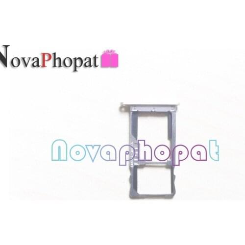 Novaphopat For Lenovo K6 Power SIM Card Tray Holder K6 Micro SD Slot Socket Adapter Replacement + Tracking