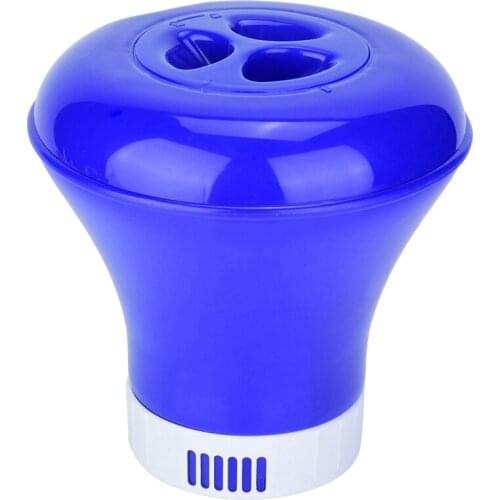 New-Swimming Pool Floating Chemical Chlorines Dispenser Tablet Holder with Thermometer Suitable for 3Inch -Chlorine Tablets