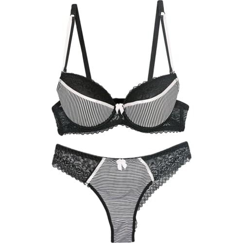 New Sexy Lace Push Up Bra Lingerie Women Underwear Intimates Plus Size Bra Set