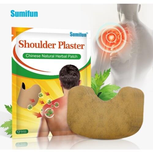 Sumifun 12Pcs/Bag Wormwood Shoulder Patch Chinese Medical Plaster Joint Body Pain Relief Patch Arthritis Pain Removal Killer