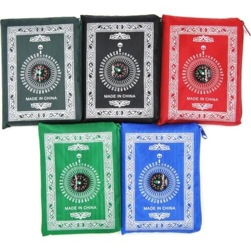 Portable Waterproof Prayer Mat Muslim Travel Pocket Mat Islamic Muslim Prayer Carpet Rug Islamic Arab Ramadan Compas