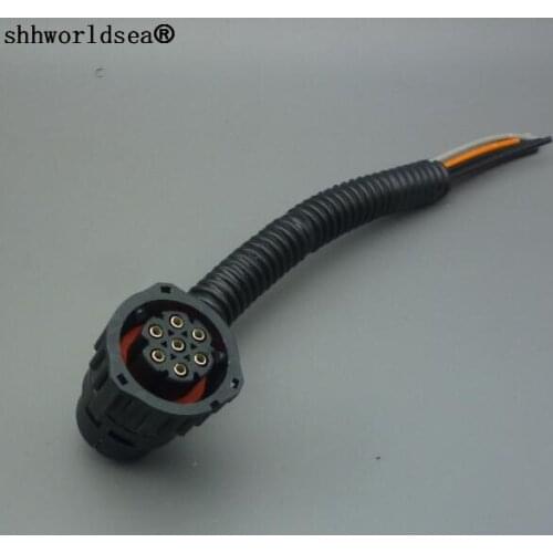 Shhworldsea 1/2/5/10/100pcs 7way 7PINS Female Auto Waterproof Wire Connector 1.5MM Series Terminal with wire