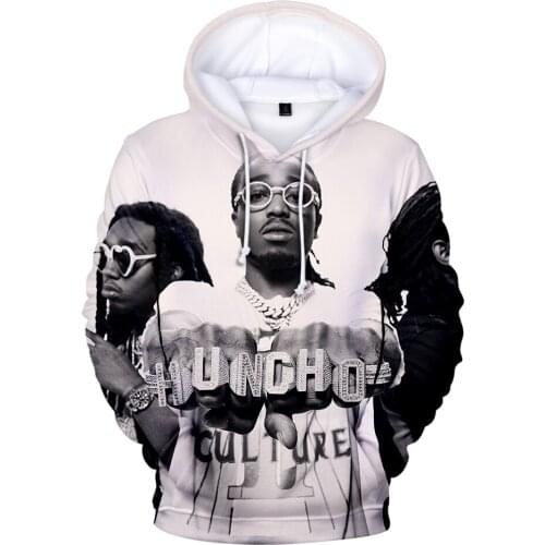 Sidno Migos Rapper Men/women Hoodies Sweatshirts Long Sleeve Sweatshirt 3D Print Pattern Spring/autumn Classic Hip Hop Hoodie