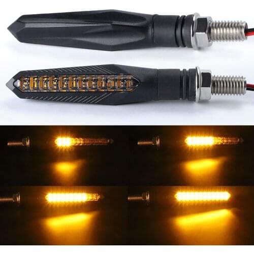 Universal LED Turn Signals for Motorcycle motorbike Arrow Amber Lamp Lights Indicators intermitentes moto For Honda For Yamaha