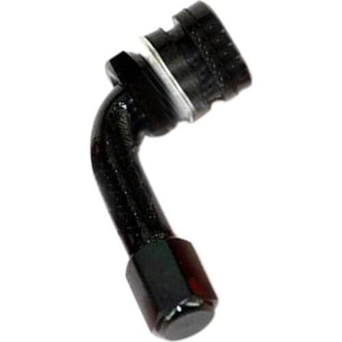 Universal Motorcycle CNC Aluminum Wheel Tire Valves Stem Air Tire Cap 90 Degree Black/Blue