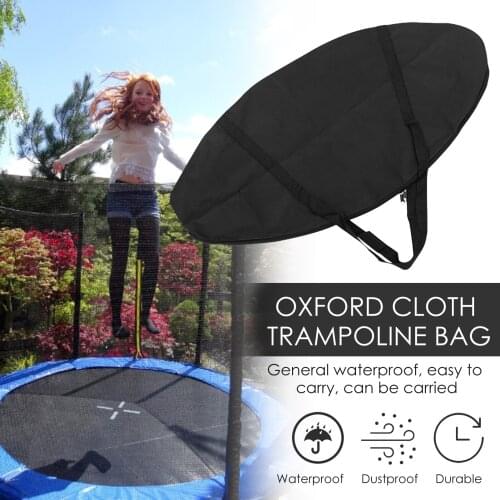 40/48 Inch Trampoline Storage Bag Black Oxford Cloth Trampoline Bag Oxford Waterproof And Dustproof Storage Bag