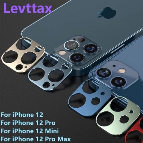 High Quality Lens Protection Hard Case Camera Glass for Apple Iphone 12 Pro Max 12 Mini Tempered Glass Metal Protector Film