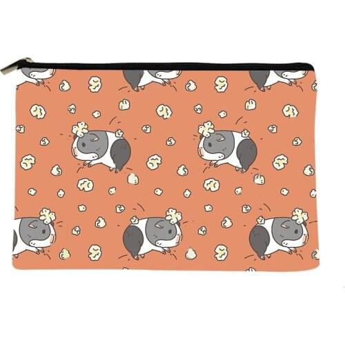 Women cute Guinea pig Printed Make up bag Fashion Women Cosmetics Organizer Bag for Travel Colorful Storage Bag for Lady Bag