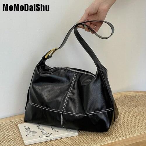 Casual Soft Pu Leather Shoulder Bags For Women 2021 New Luxury Handbags Large Capacity Ladies Crossbody Bag Purses And Hobo Bags