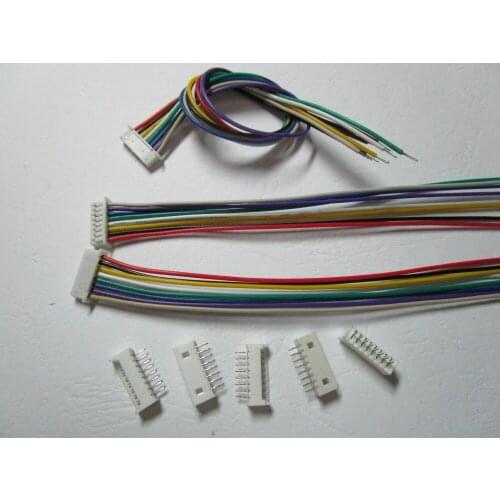 100 set 1.25mm 8 Pin Male + Female Polarized Connector with 28AWG 5.9inch
