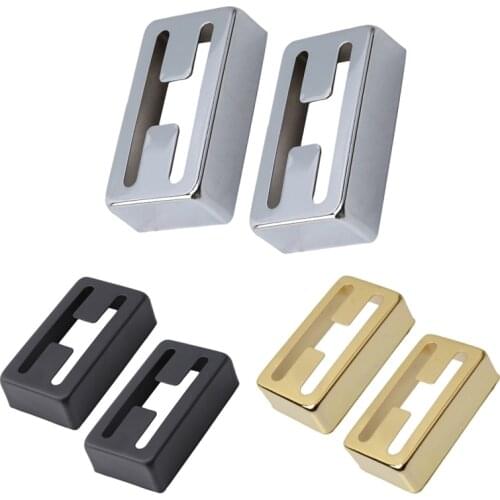 OOTDTY 2Pcs Humbucker Pickup Cover H-Shaped Nickel for LP Electric Guitars Lollartron