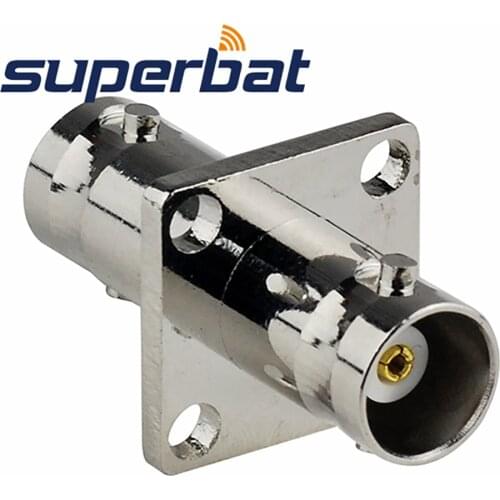 Superbat 5pcs BNC Adapter BNC Jack to Female Panel Mount RF Coaxial Connector