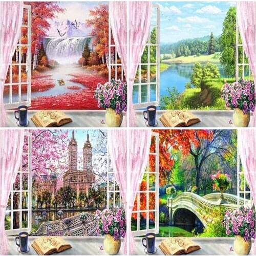 5D Diy Diamond Painting Beautiful Scenery Home Decoration Wall Painting Square Round Art Picture Mosaic Cross Stitch Gift