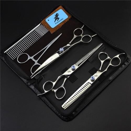 7INCH Left Hand 3PCS/SET Dog Grooming Scissors ,Shear Free Shipping PROMOTION