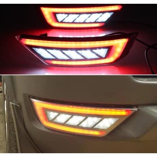 Car LED Rear Bumper Lamps For Ford Ecosport 2013 2014 2015 2016 2017 2018 2019 2020 Brake Reflector Fog Lights Taillights