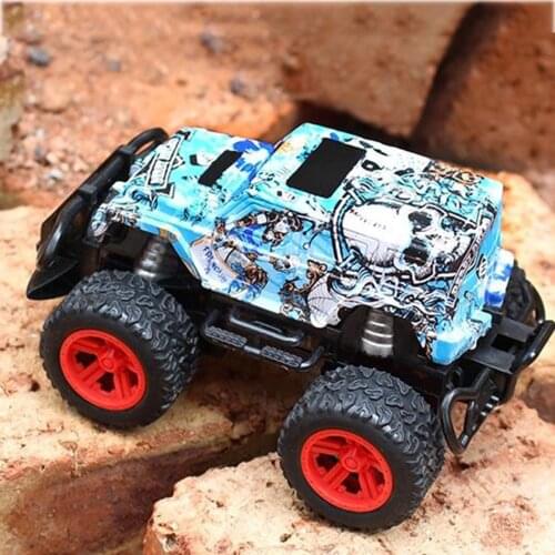 Wireless Four-way Remote Car Control Off-road Vehicle Model Graffiti Toy Car High Speed Fast Charging Off-road Vehicle For Kids