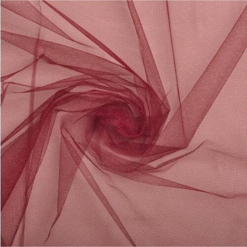 Burgundy Grecian Tulle 1 Meters Honeycomb Floor Fabric Burgundy Grecian Gauze Variety wedding bride mariage хна henna