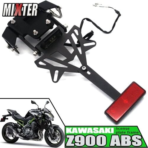 Motorcycle Tail Tidy Fender Eliminator Registration License Plate Holder LED Light For Z900 ABS Z 900 2017 2018 Z-900 '17-'19
