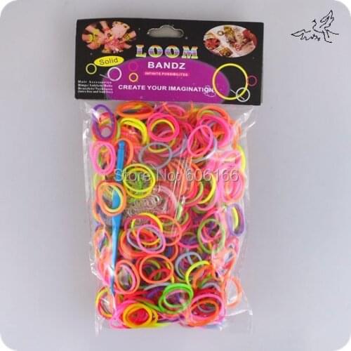 Hot 3000pcs Mix Colors 5 pack Colorful Loom Rubber Bands Accessories DIY Bracelets Children Fashion Jewelry Wholesale