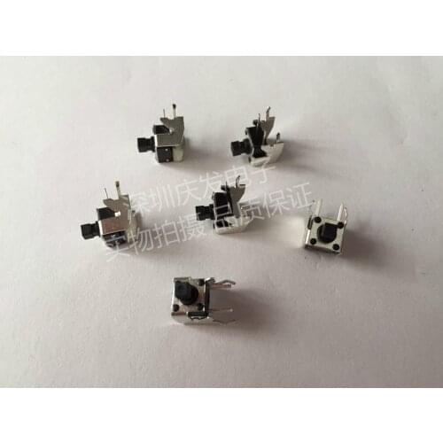 Imported shrapnel Touch switch 6*6*7.3mm with bracket Horizontal type Jog Button foot Button
